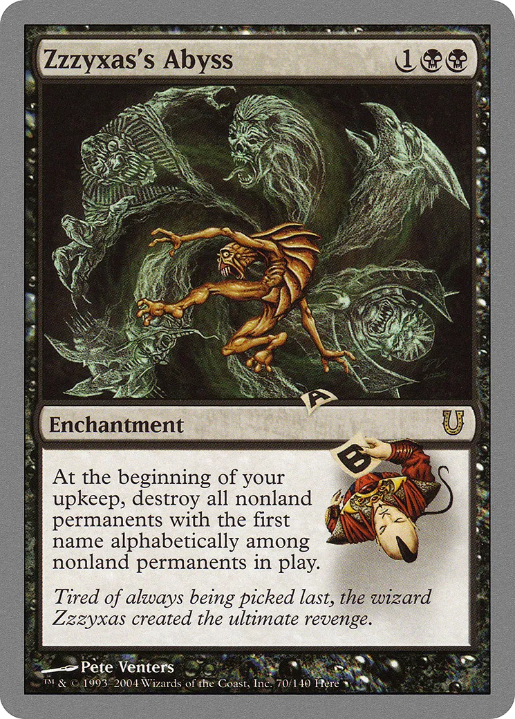 Zzzyxas's Abyss — Unhinged — Magic: The Gathering