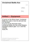 Product image for Unclaimed Battle Axe