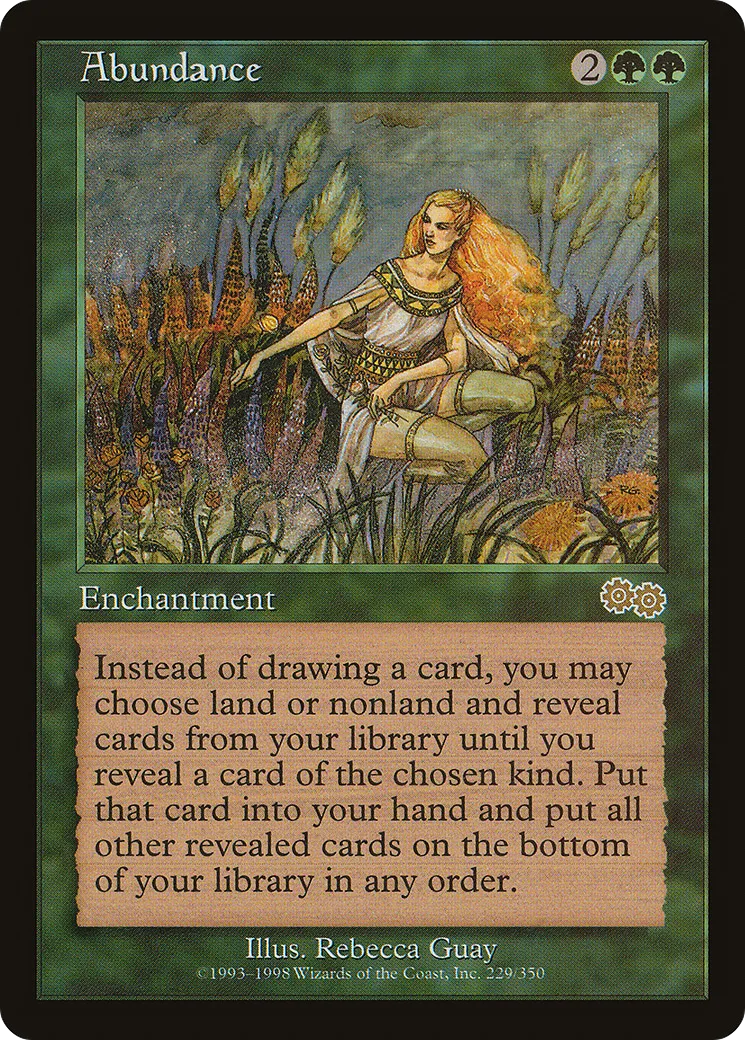 Abundance — Urza's Saga — Magic: The Gathering