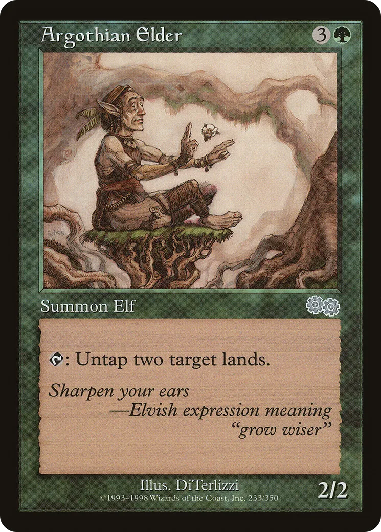 Argothian Elder — Urza's Saga — Magic: The Gathering