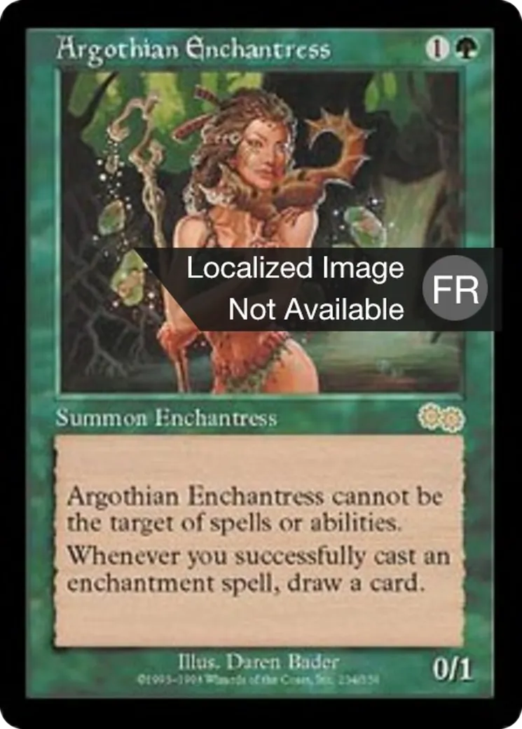 Enchanteresse Argothienne — Urza's Saga — Magic: The Gathering