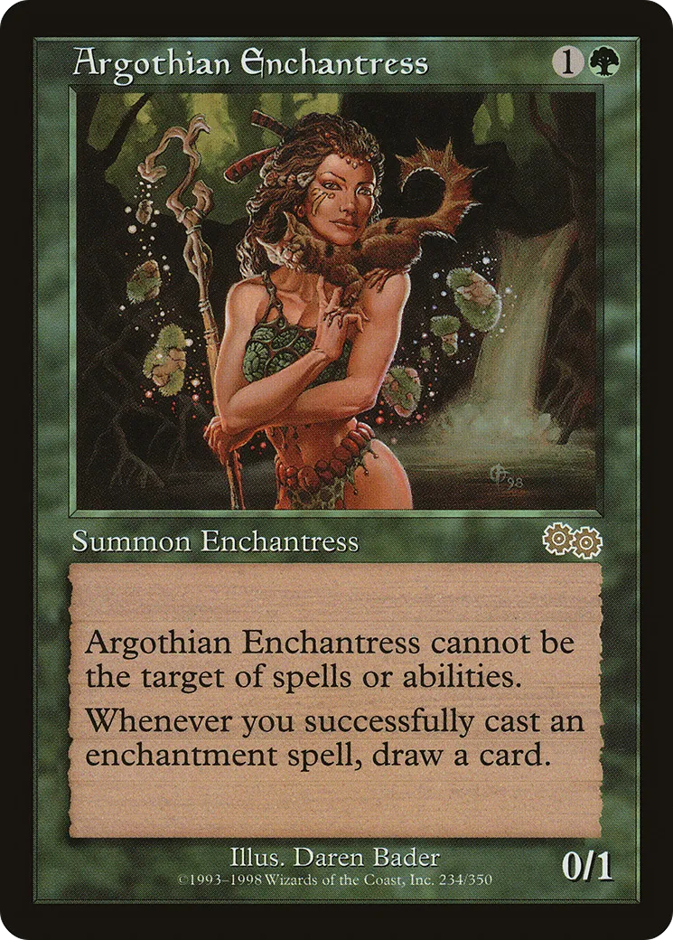 Enchanteresse Argothienne — Urza's Saga — Magic: The Gathering