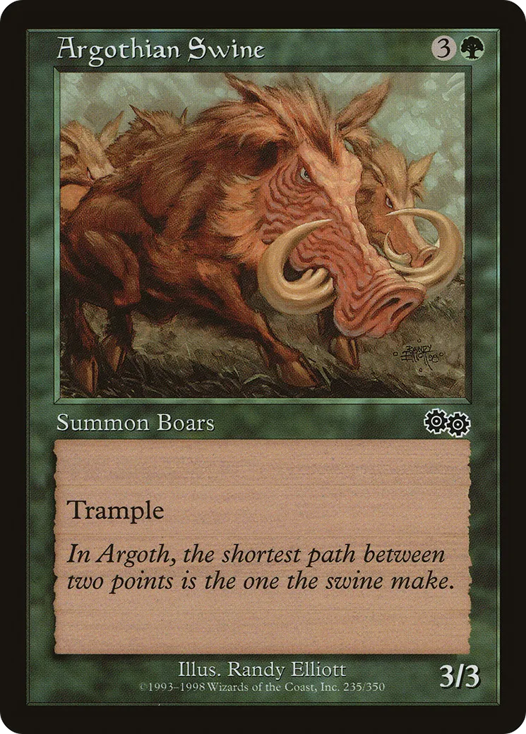 Cochon sauvage d'Argoth — Urza's Saga — Magic: The Gathering