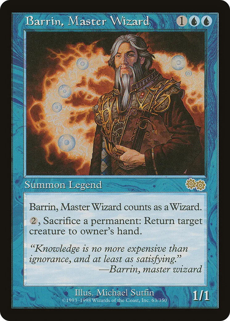 Barrin, maître sorcier — Urza's Saga — Magic: The Gathering