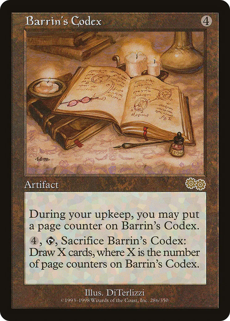 Codex de Barrin — Urza's Saga — Magic: The Gathering