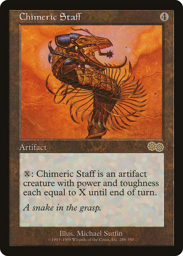 Bâton chimérique — Urza's Saga — Magic: The Gathering