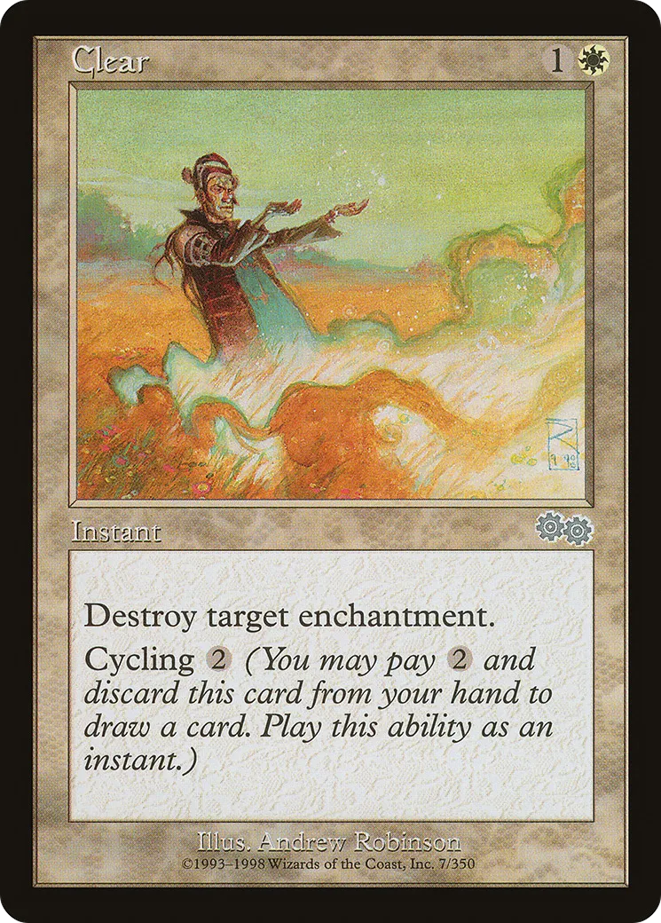 Clear from Urza's Saga - Magic: The Gathering