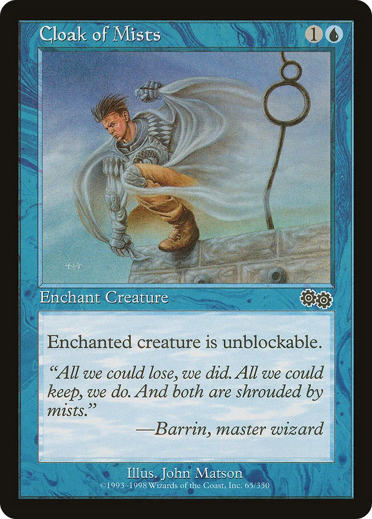 Cloak of Mists — Urza's Saga — Magic: The Gathering