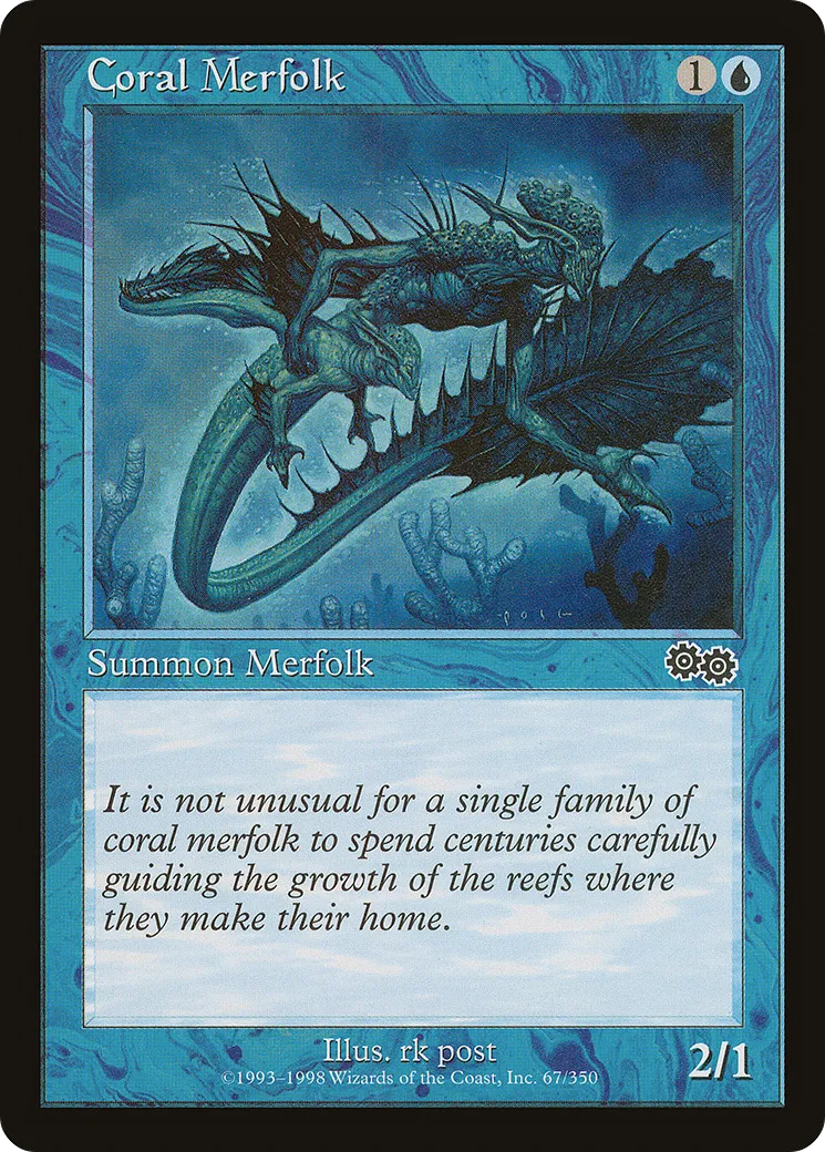 Ondin des coraux — Urza's Saga — Magic: The Gathering