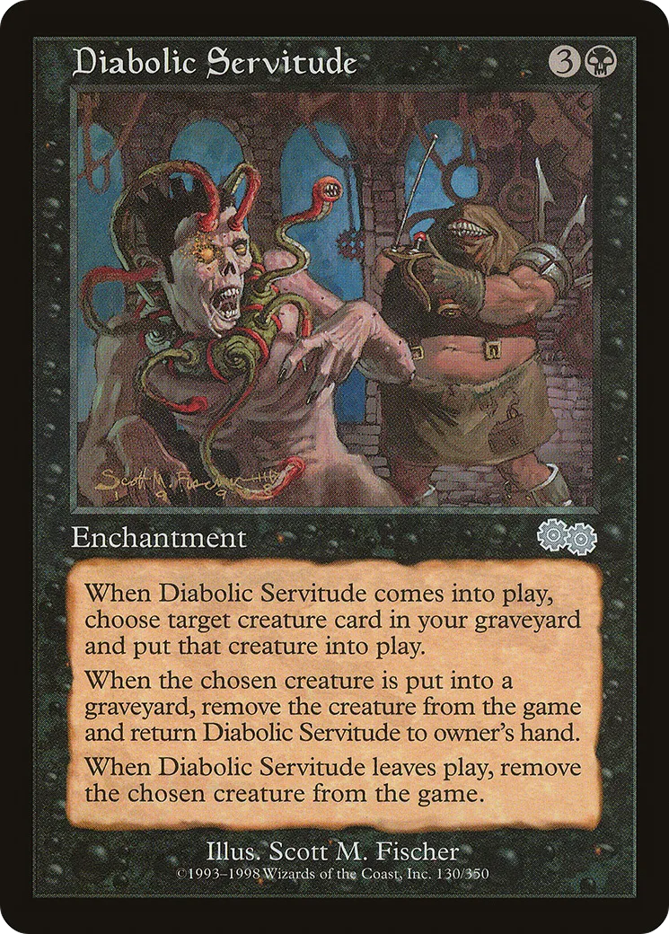 Diabolic Servitude — Urza's Saga — Magic: The Gathering