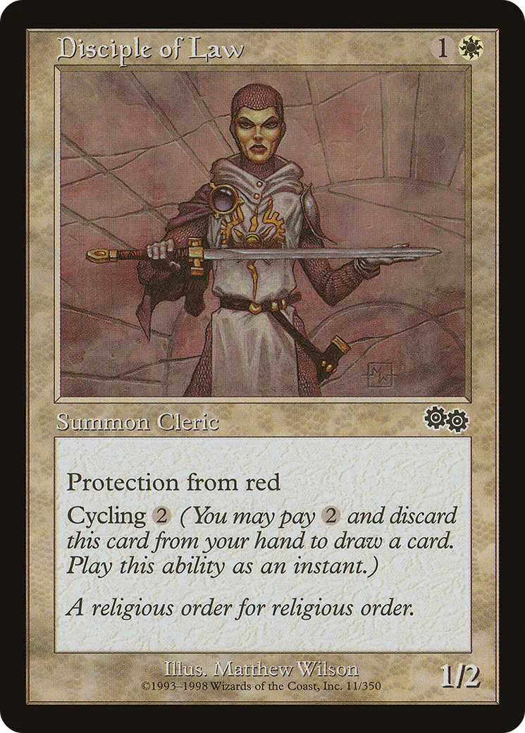 Disciple of Law — Urza's Saga — Magic: The Gathering