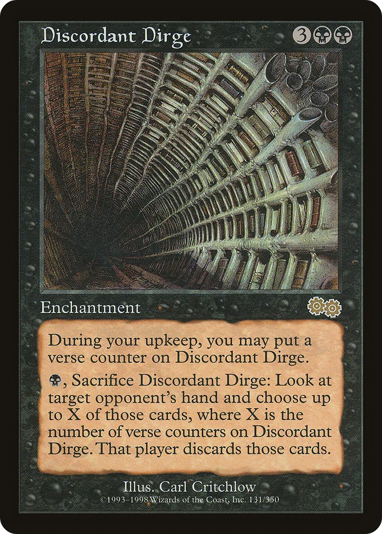 Hymne funèbre discordant — Urza's Saga — Magic: The Gathering