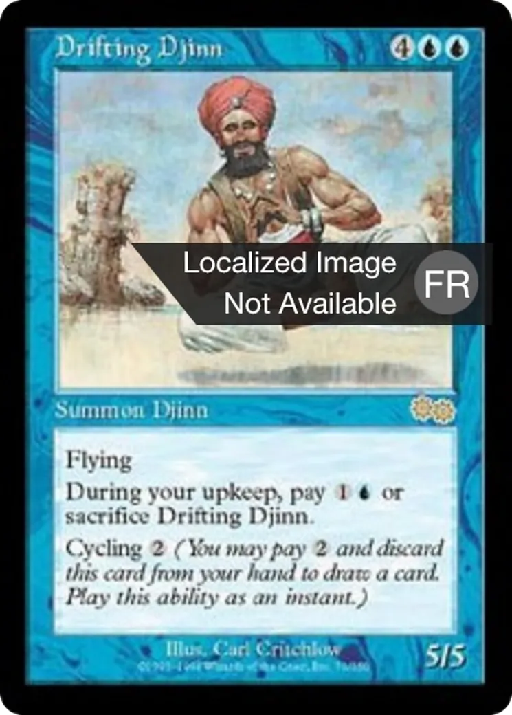 Djinn nonchalant — Urza's Saga — Magic: The Gathering