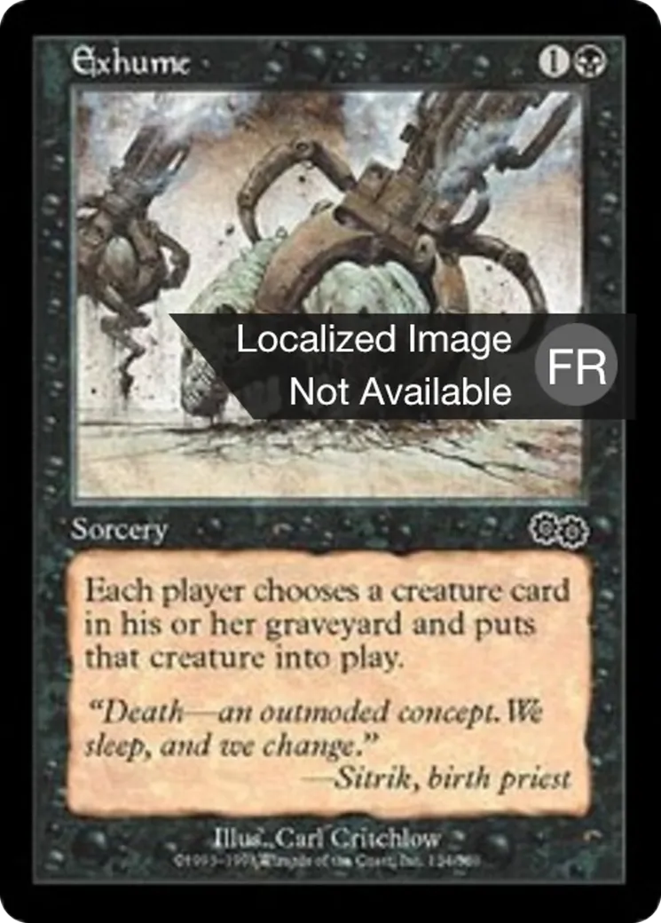 Déterrement — Urza's Saga — Magic: The Gathering
