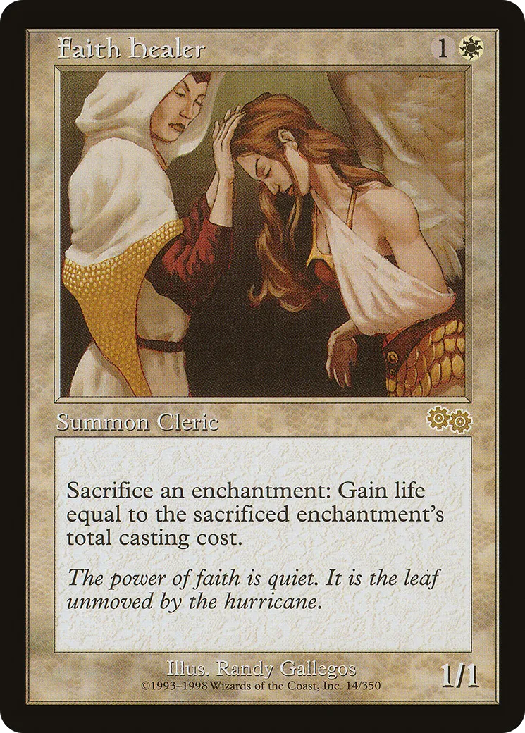 Faith Healer — Urza's Saga — Magic: The Gathering