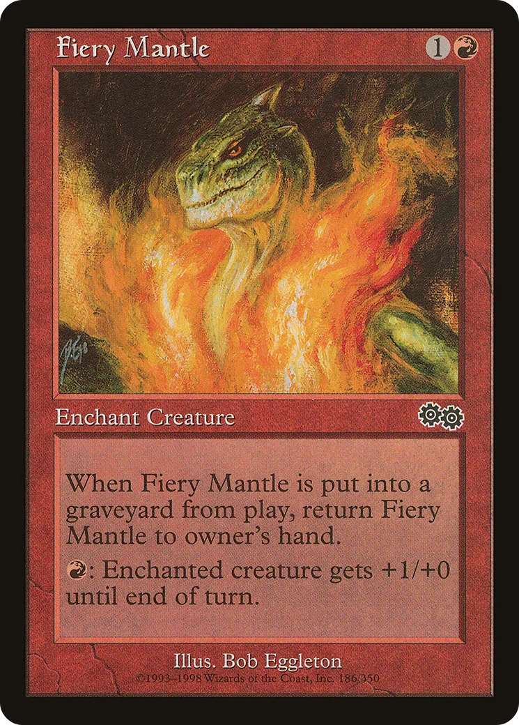 Manteau ardent — Urza's Saga — Magic: The Gathering