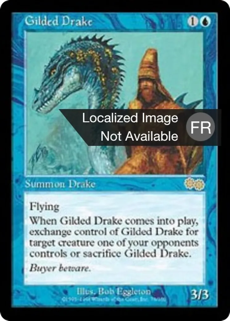 Drakôn clinquant from Urza's Saga - Magic: The Gathering