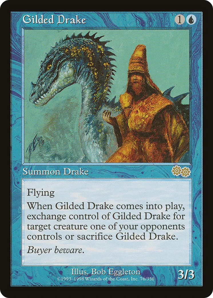 Gilded Drake — Urza's Saga — Magic: The Gathering