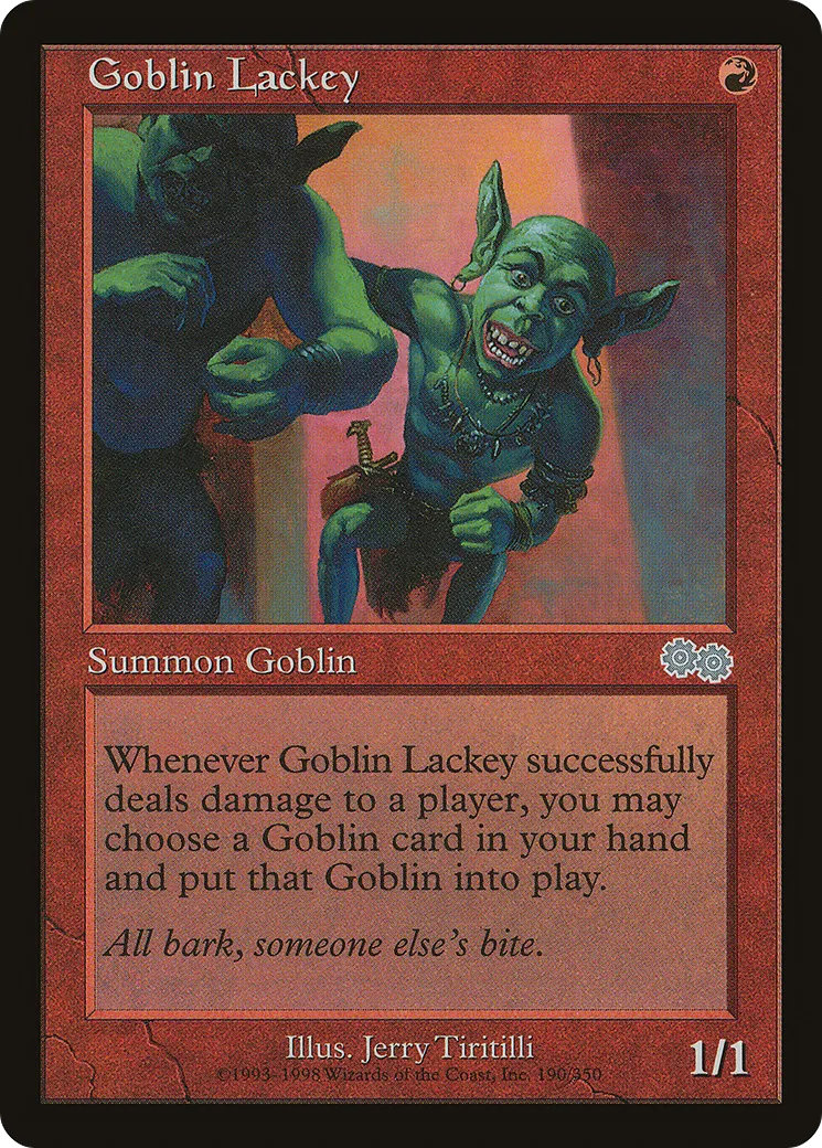 Larbin gobelin — Urza's Saga — Magic: The Gathering
