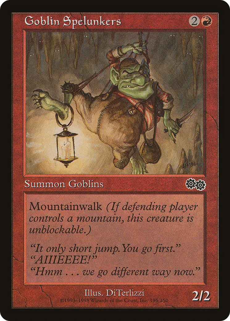 Goblin Spelunkers — Urza's Saga — Magic: The Gathering