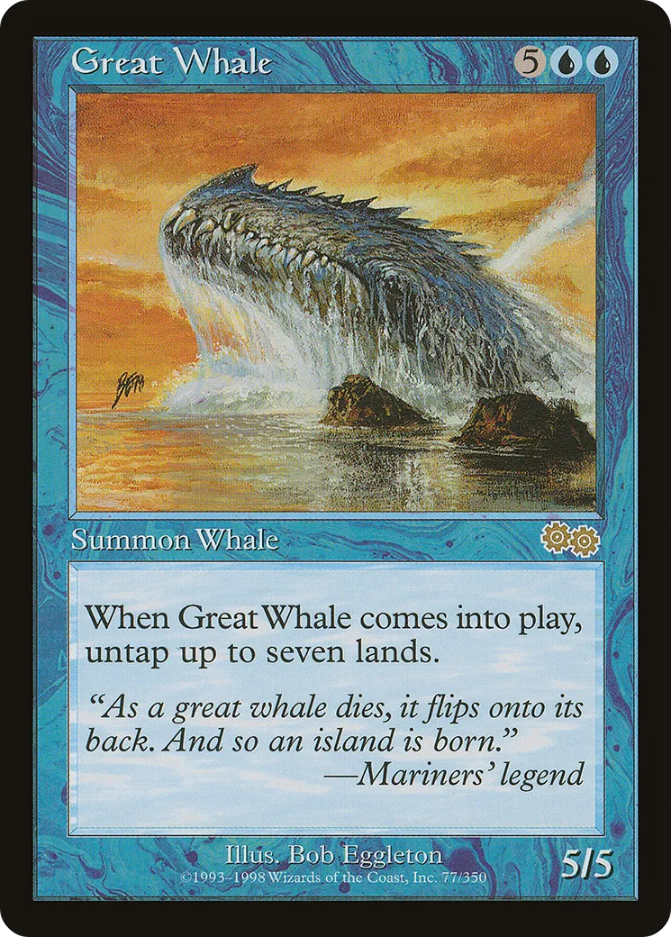 Great Whale — Urza's Saga — Magic: The Gathering