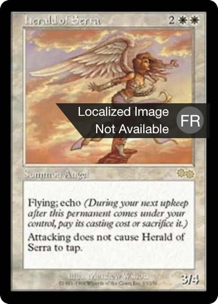 Héraut de Serra — Urza's Saga — Magic: The Gathering