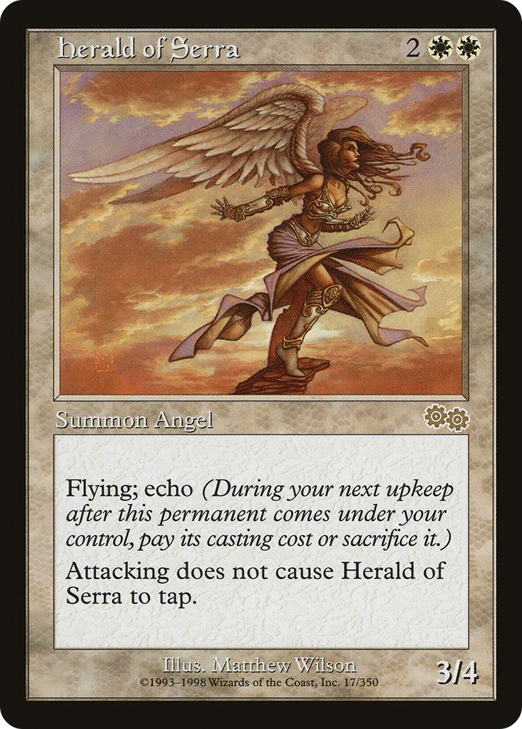 Héraut de Serra — Urza's Saga — Magic: The Gathering