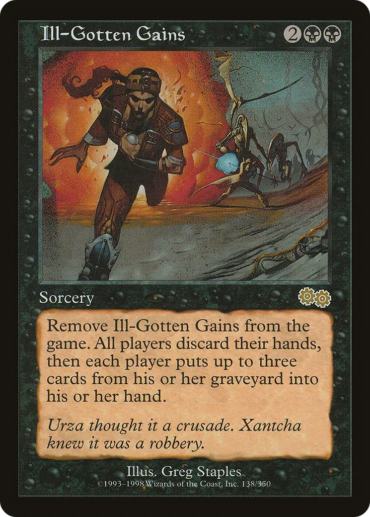 Biens mal acquis — Urza's Saga — Magic: The Gathering