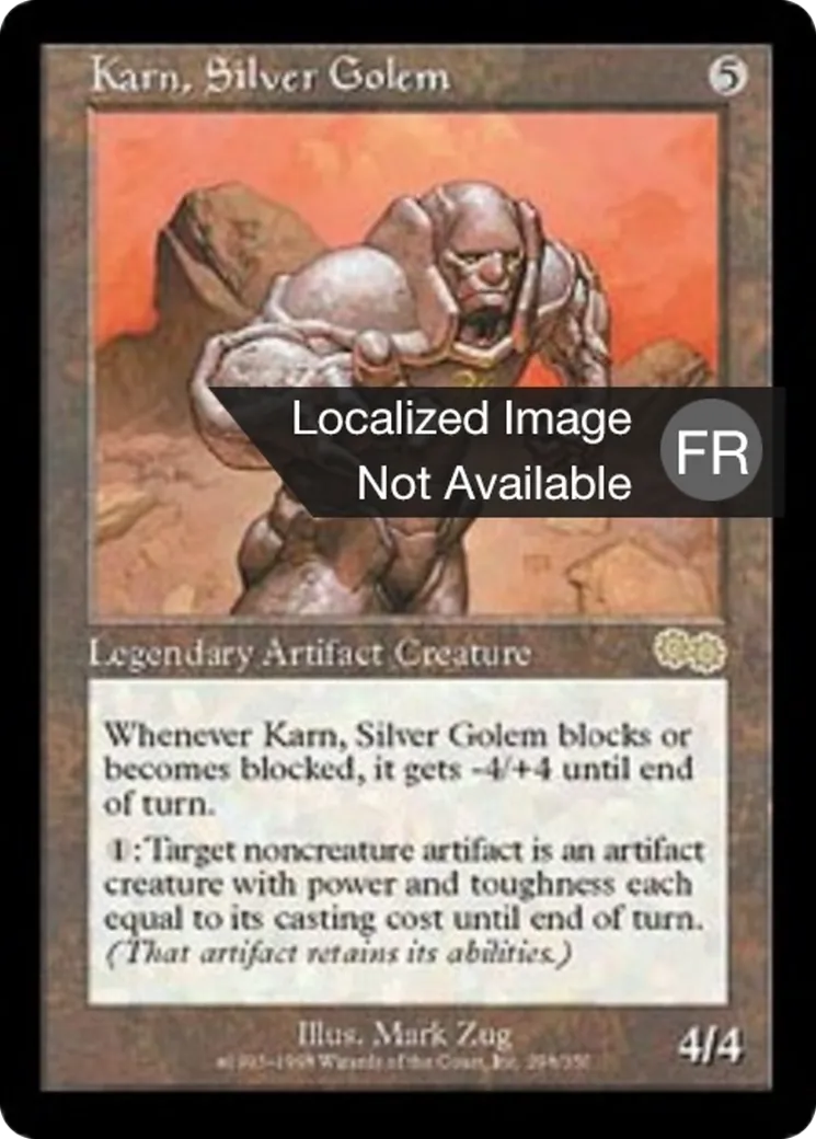Karn, Golem d'argent — Urza's Saga — Magic: The Gathering