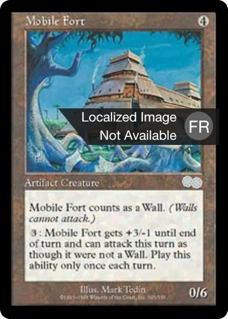 Fort mobile — Urza's Saga — Magic: The Gathering