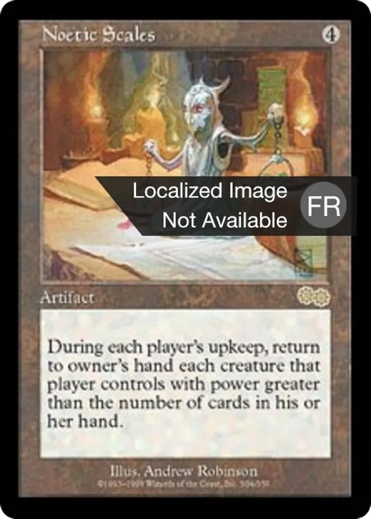 Balance Noétique — Urza's Saga — Magic: The Gathering
