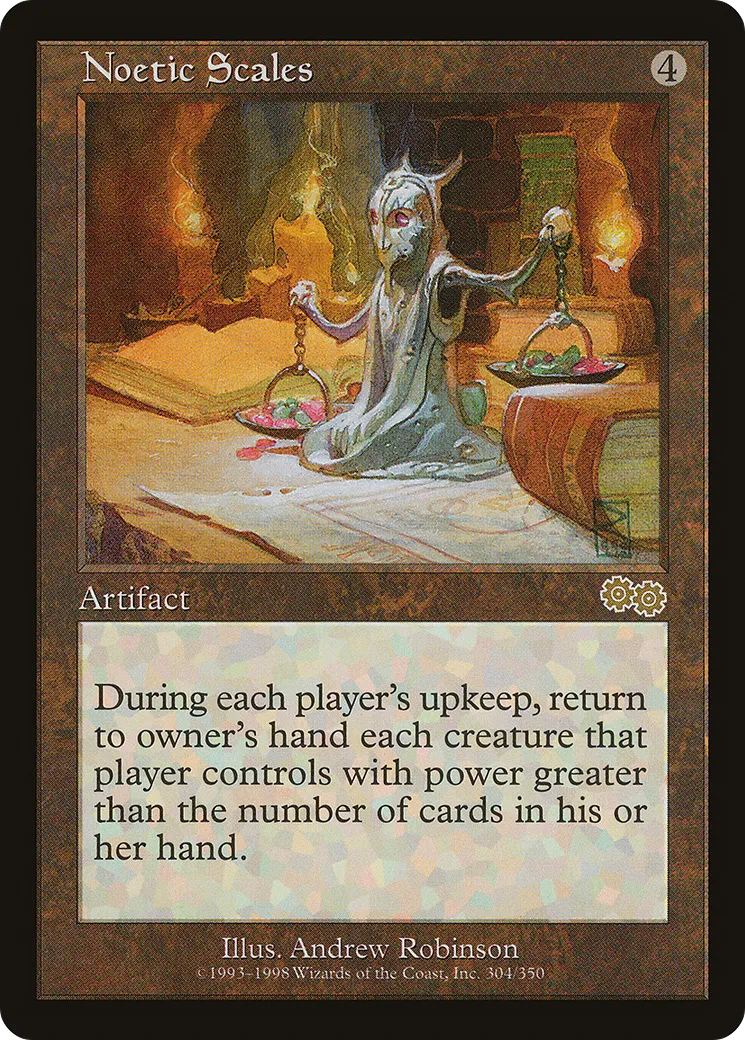Noetic Scales — Urza's Saga — Magic: The Gathering
