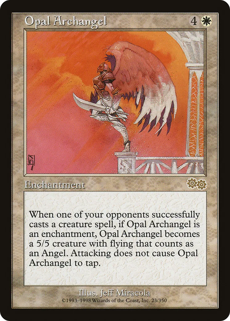 Archange d'Opale — Urza's Saga — Magic: The Gathering