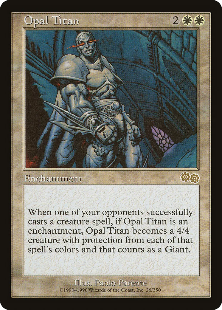 Opal Titan — Urza's Saga — Magic: The Gathering