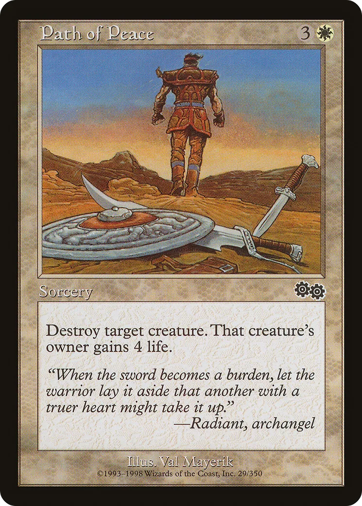 Path of Peace — Urza's Saga — Magic: The Gathering