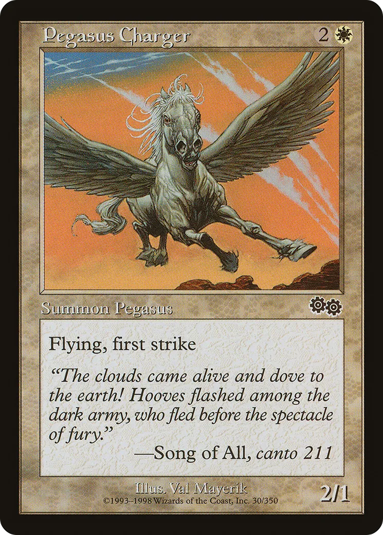 Pégase de bataille — Urza's Saga — Magic: The Gathering