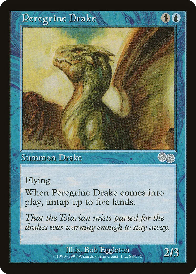 Peregrine Drake — Urza's Saga — Magic: The Gathering