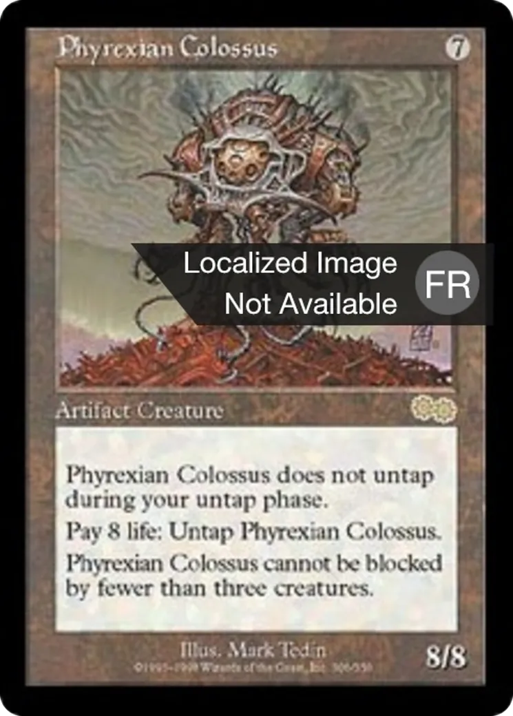 Colosse phyrexian — Urza's Saga — Magic: The Gathering