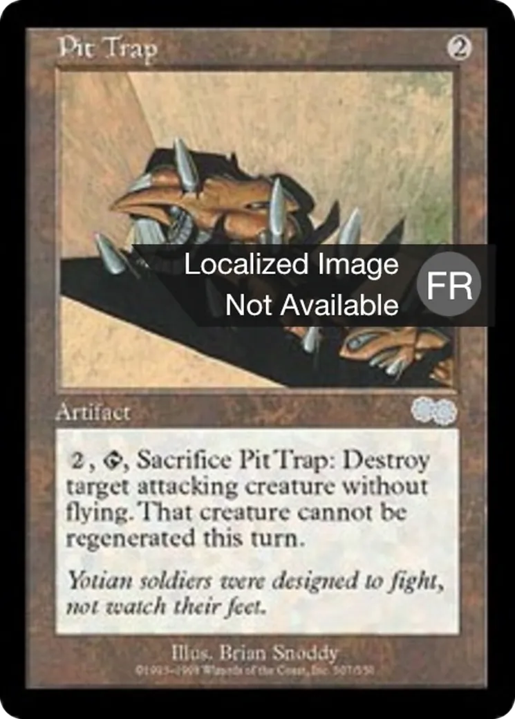 Fosse piégée — Urza's Saga — Magic: The Gathering