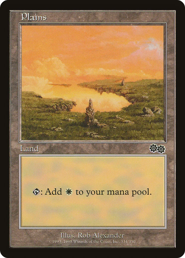 Plains — Urza's Saga — Magic: The Gathering