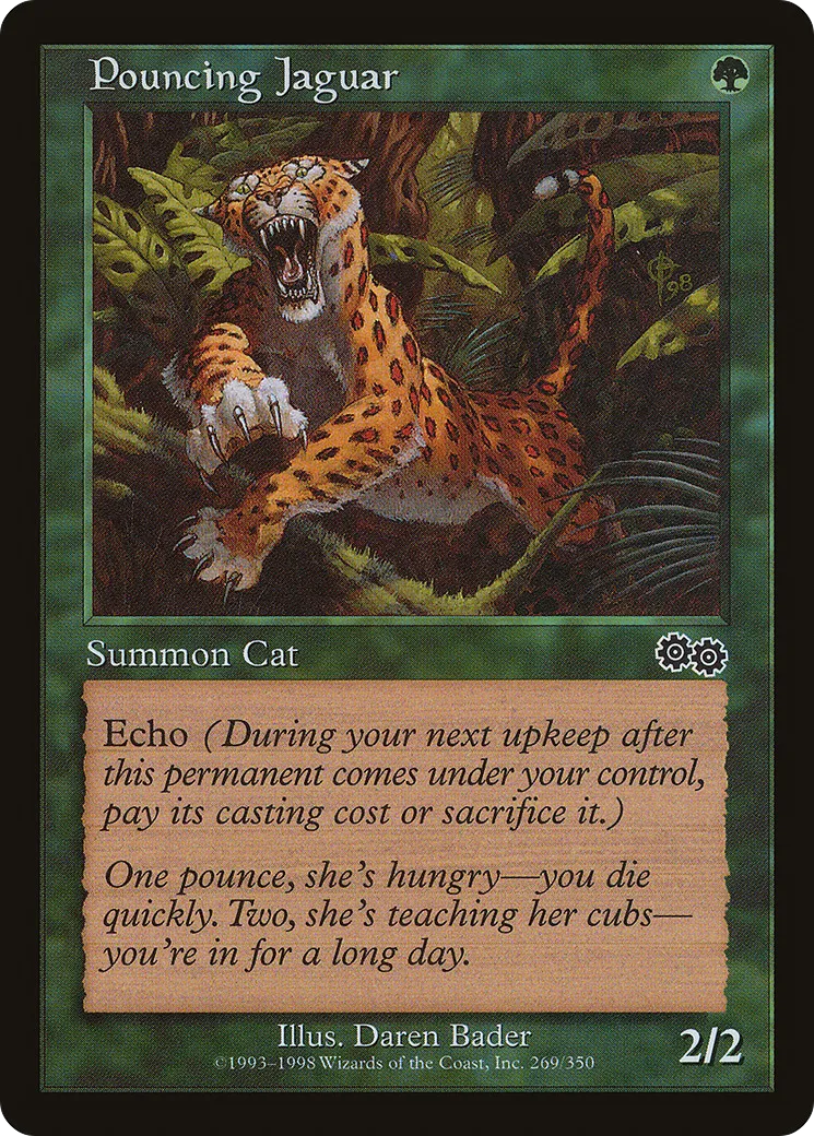 Pouncing Jaguar — Urza's Saga — Magic: The Gathering