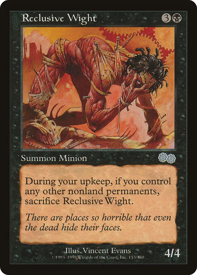 Reclusive Wight — Urza's Saga — Magic: The Gathering
