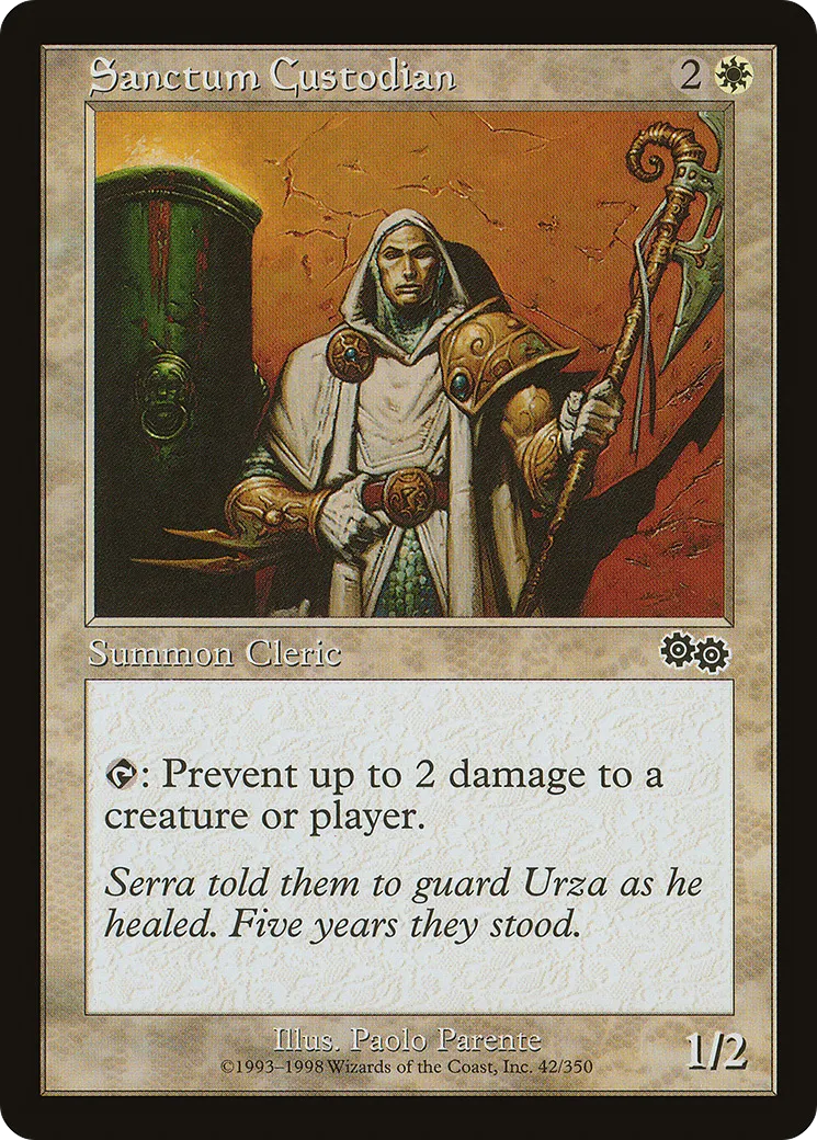 Sanctum Custodian — Urza's Saga — Magic: The Gathering