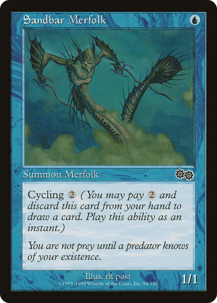 Sandbar Merfolk — Urza's Saga — Magic: The Gathering
