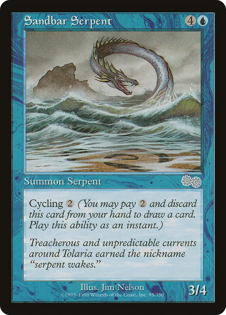 Sandbar Serpent — Urza's Saga — Magic: The Gathering