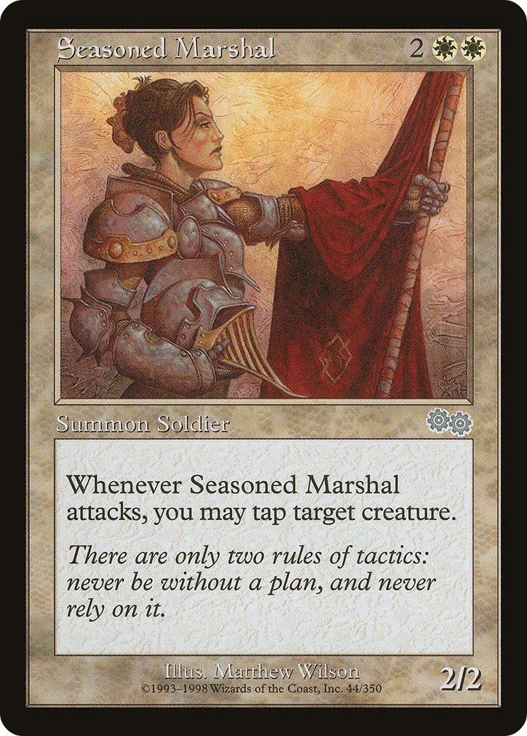 Seasoned Marshal — Urza's Saga — Magic: The Gathering