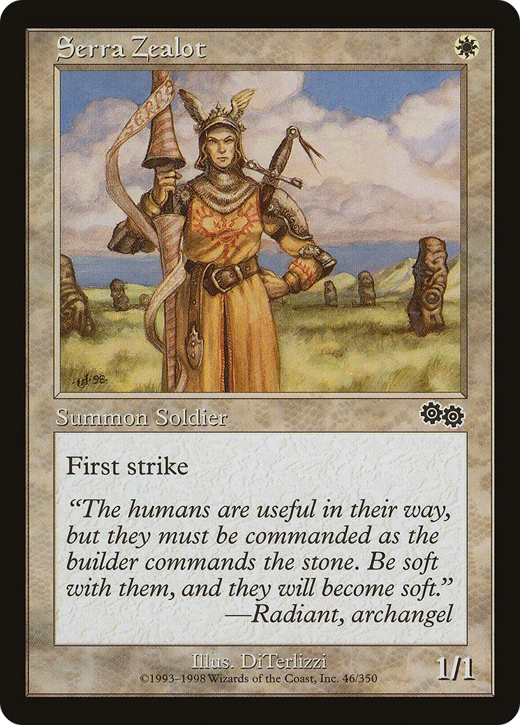 Zélatrice de Serra — Urza's Saga — Magic: The Gathering