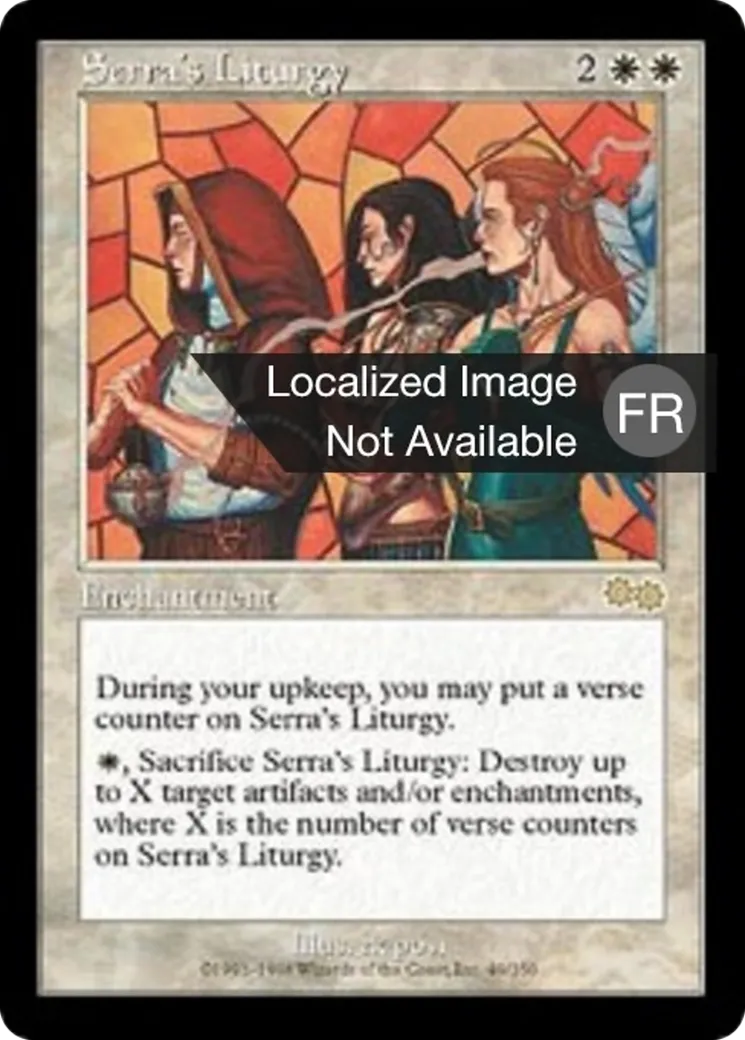 Liturgie pour Serra from Urza's Saga - Magic: The Gathering