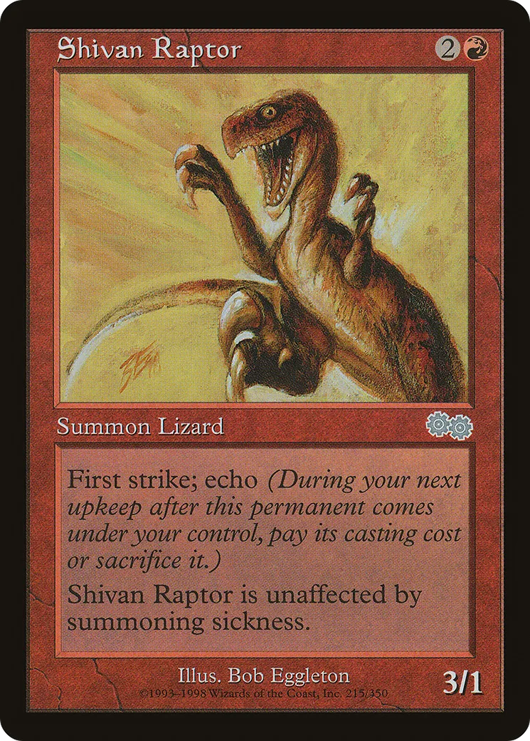 Shivan Raptor — Urza's Saga — Magic: The Gathering