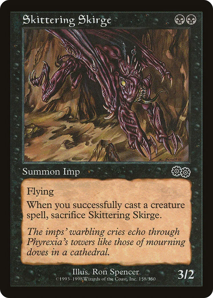 Skittering Skirge — Urza's Saga — Magic: The Gathering